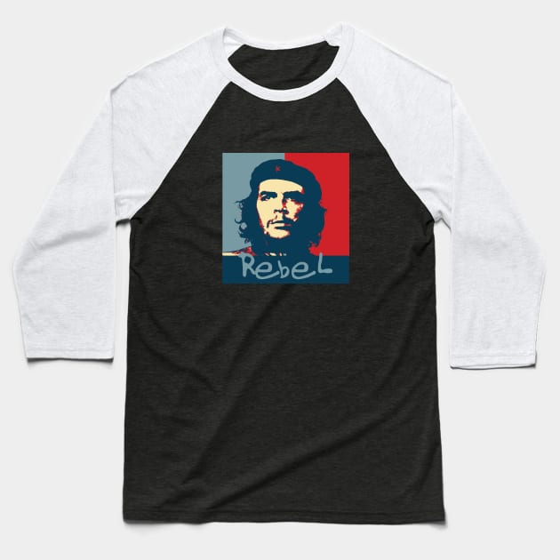 Che Rebel Baseball T-Shirt by DavidLoblaw